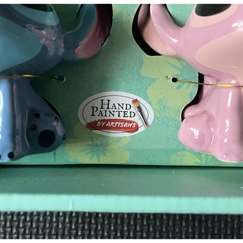Lilo & Stitch Ceramic Stitch and Angel Salt & Pepper Shakers Multi-Color